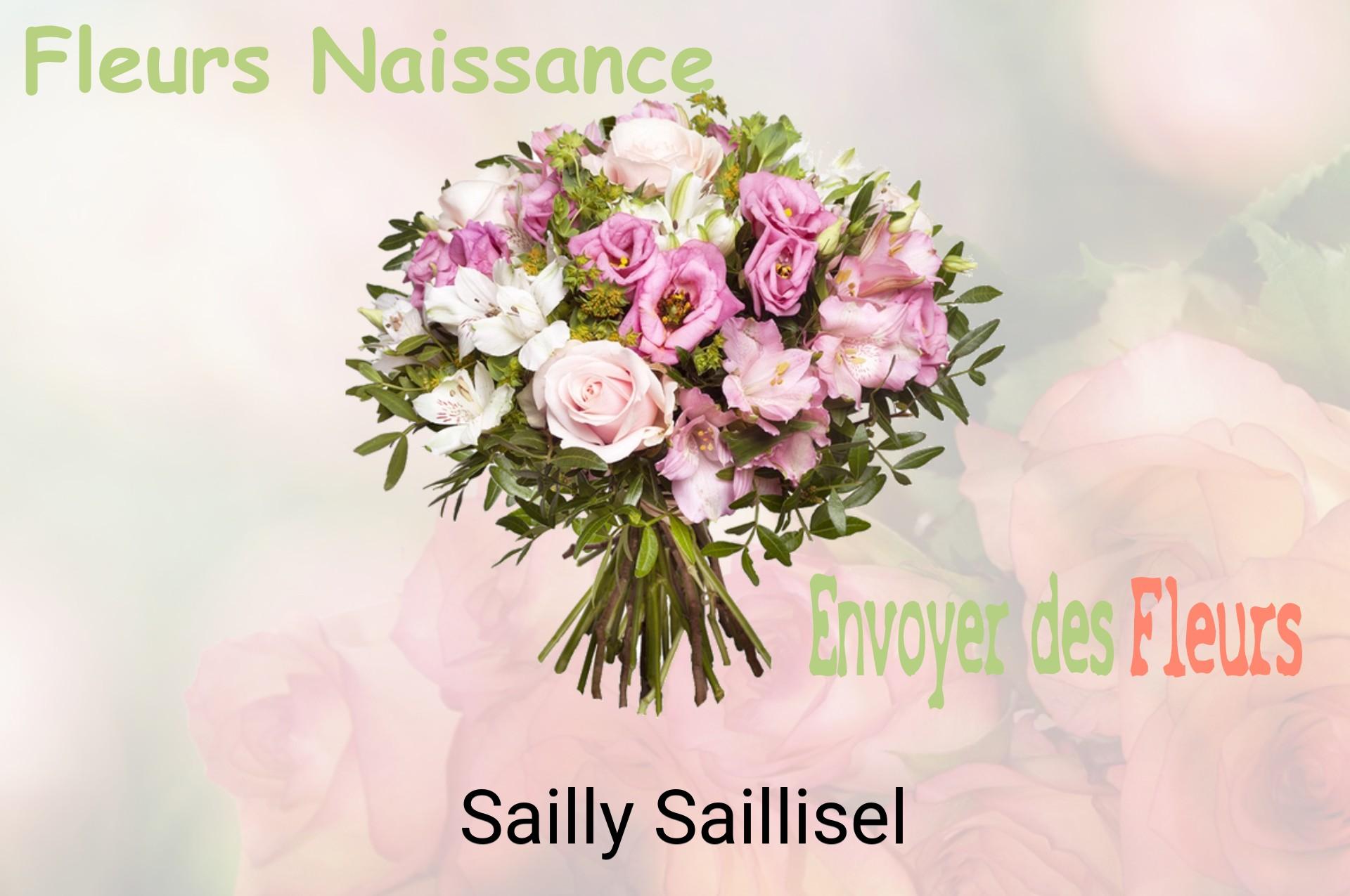 Bouquet de fleurs de naissance livré à Sailly-Saillisel